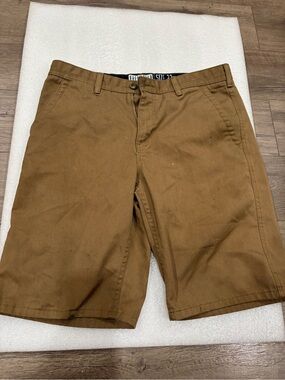 Free world Men's Brown Chino Shorts